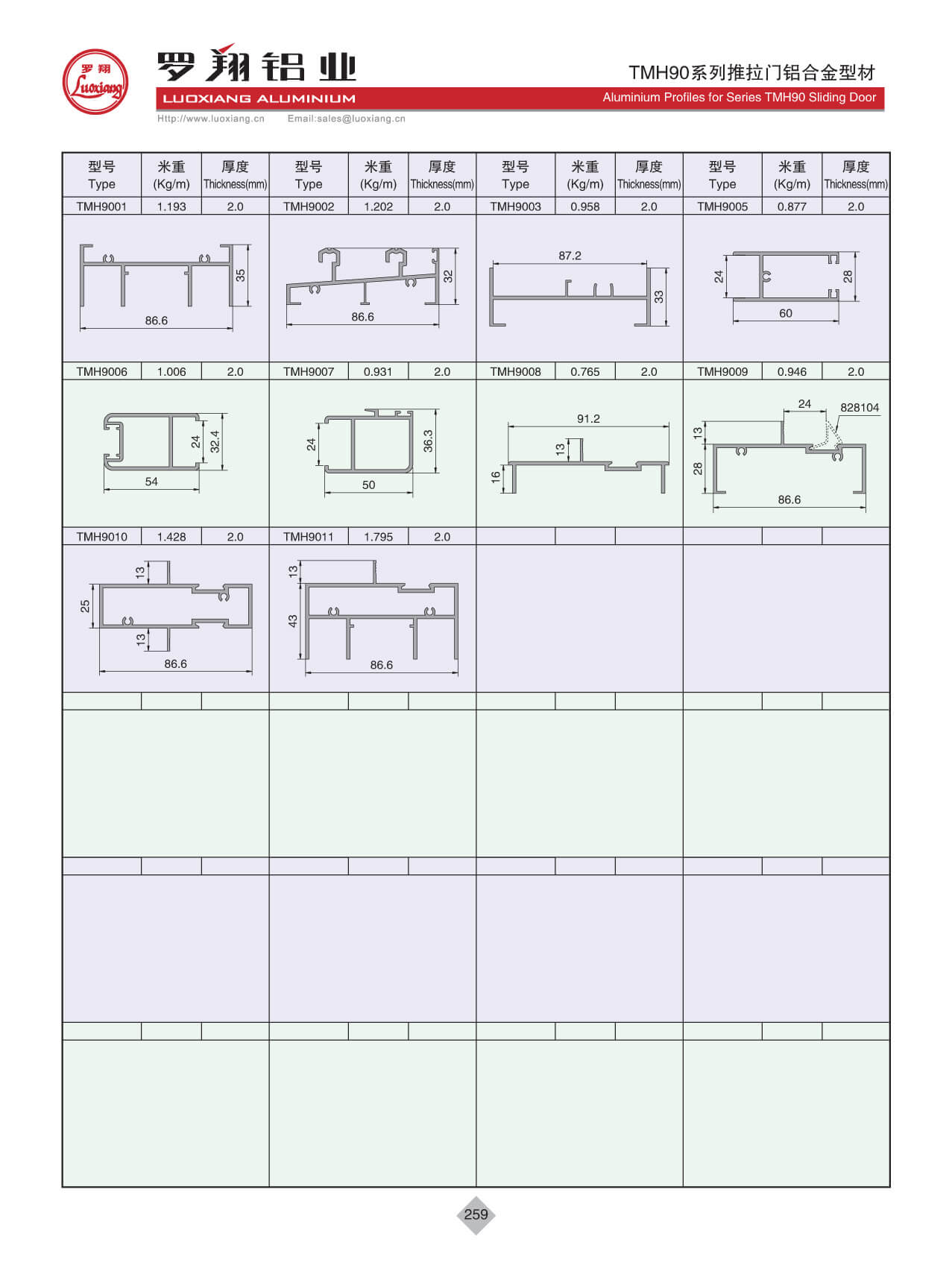 TMH90系列推拉門(mén)